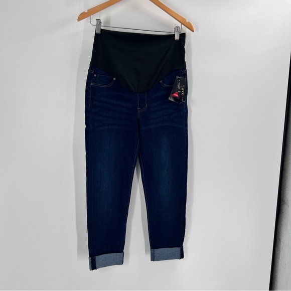 Liverpool Maternity Jeans Crop Love Cuffed Hem NWT - Picture 2 of 6